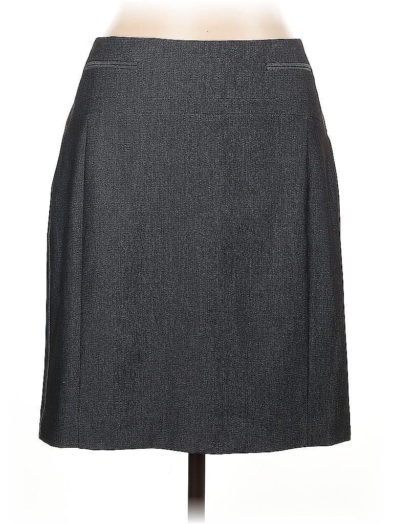 Pre-owned Express Formal Skirt In Gray