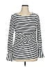 ECI White Long Sleeve Blouse Size XL - photo 1