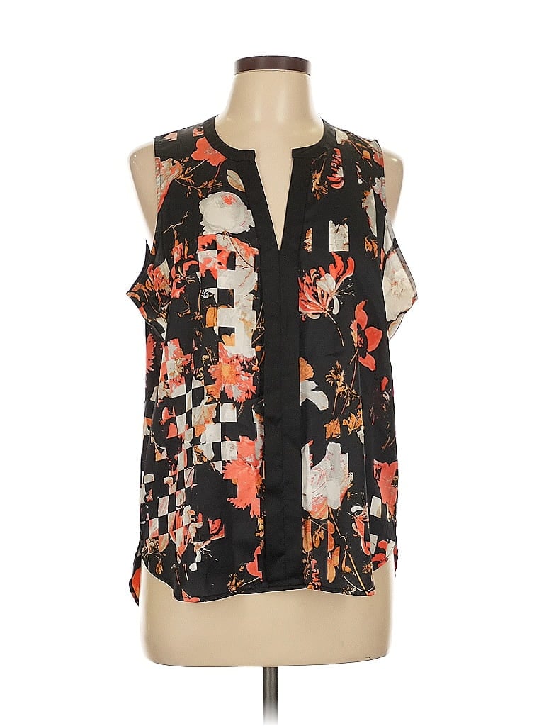 Pre-owned Kenneth Cole New York Sleeveless Blouse In Black