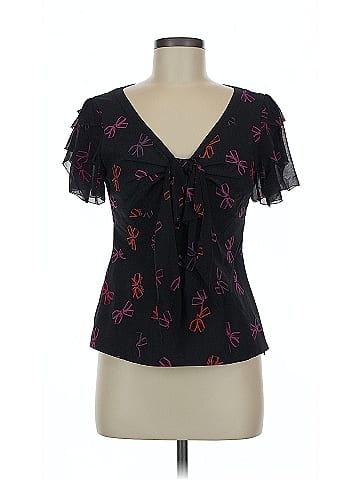Karen Millen Short Sleeve Silk Top (view 1)