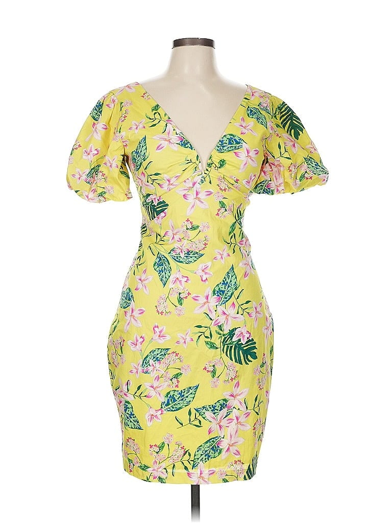 Pre-owned Guess Cocktail Dress In Yellow