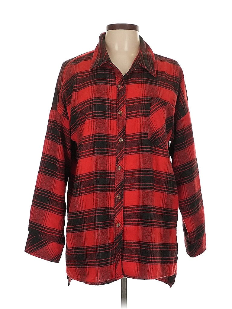 CI SONO Pre-owned Long Sleeve Button Down Shirt In Red