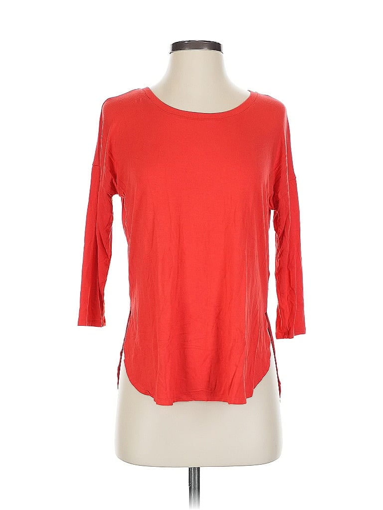 Pre-owned Babaton 3/4 Sleeve Top Red Boatneck Tops