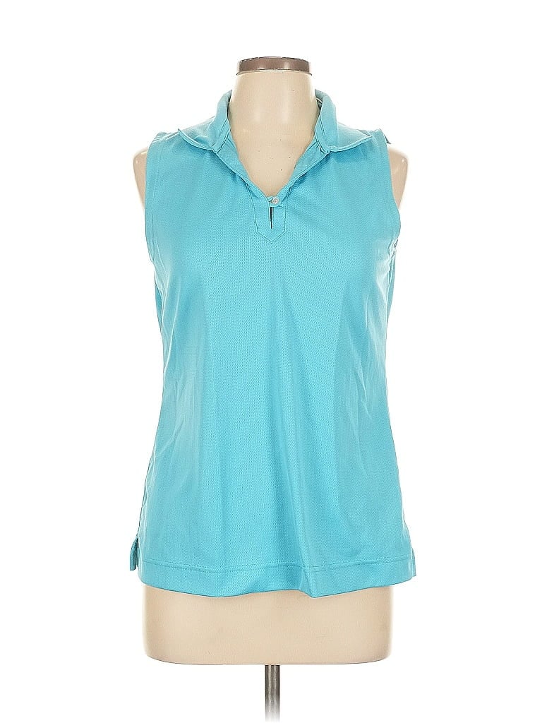 Pre-owned Assorted Brands Sleeveless Blouse In Blue