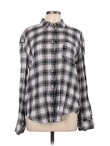 Elizabeth and James Long Sleeve Button-Down Shirt (view 1)