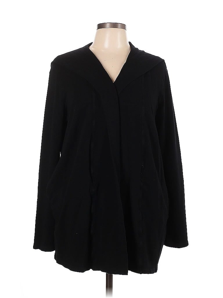 Pre-owned Monrow Cardigan Sweater In Black