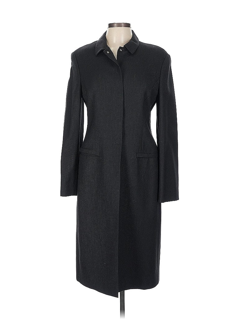 Giorgio Armani 100% Wool Gray Black Wool Coat Size 8 - photo 1