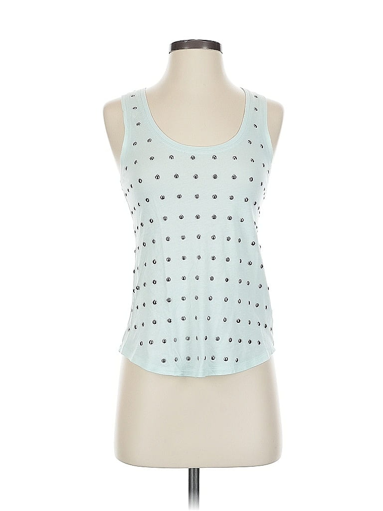 Pre-owned Express Tank Top Blue Halter Neckline Tops