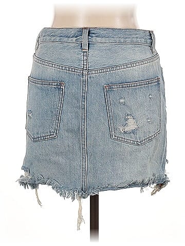 We the Free Denim Skirt (view 2)