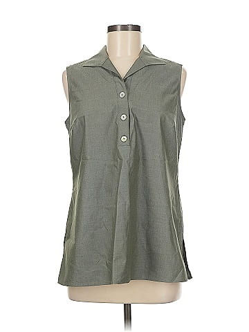 Foxcroft Sleeveless Button-Down Shirt (view 1)