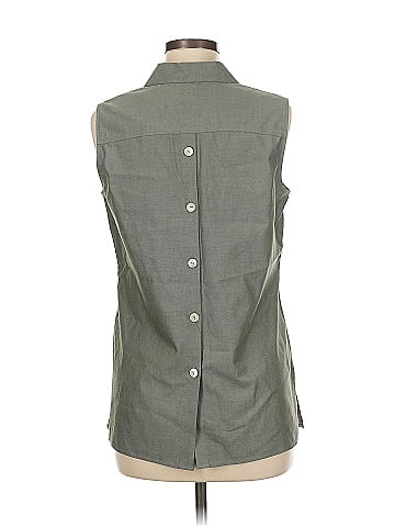 Foxcroft Sleeveless Button-Down Shirt (view 2)