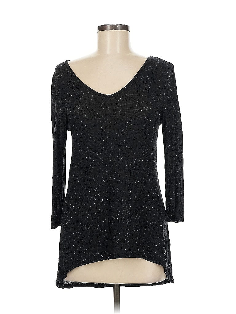 Pre-owned Soho 3/4 Sleeve Top Black V Neck Tops