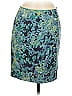 Halogen Camo Teal Casual Skirt Size 8 (petite) - photo 1