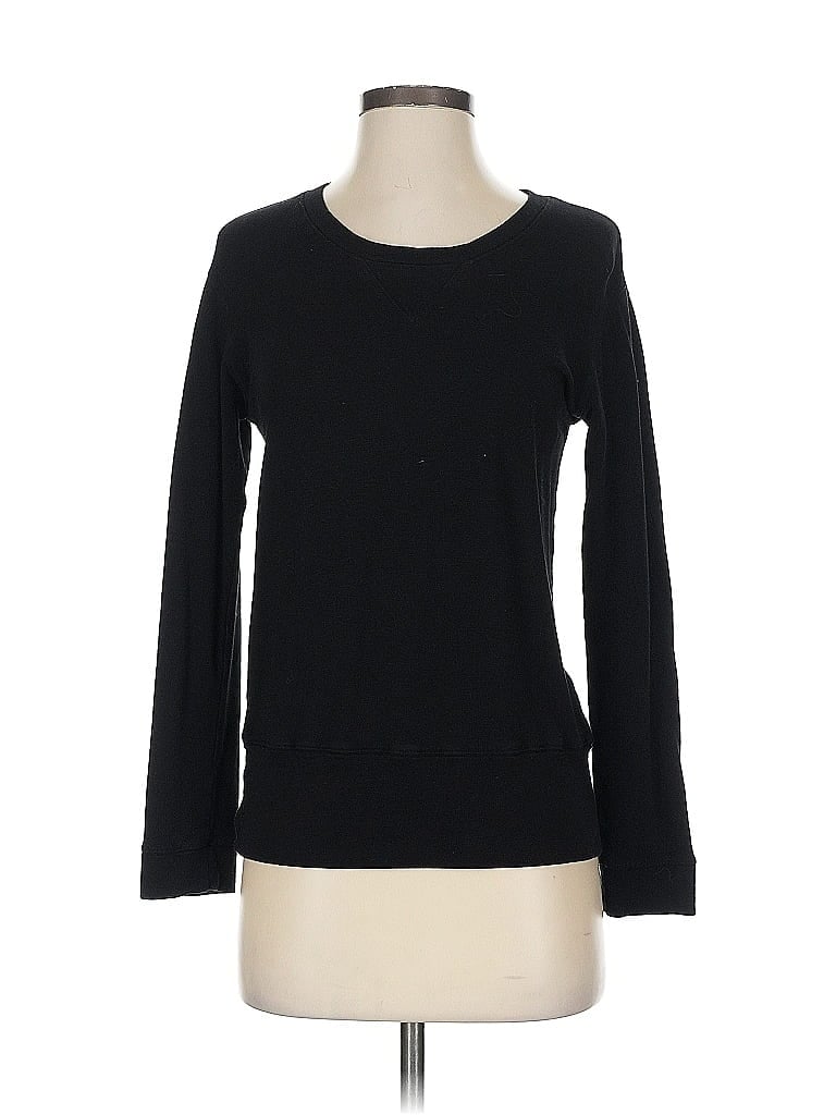 Pre-owned Monrow Pullover Sweater In Black
