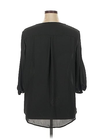 Soho JEANS NEW YORK & COMPANY 3/4 Sleeve Blouse (view 2)