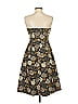 J.Crew 100% Polyester Paisley Gray Black Casual Dress Size 4 (estimated) - photo 2