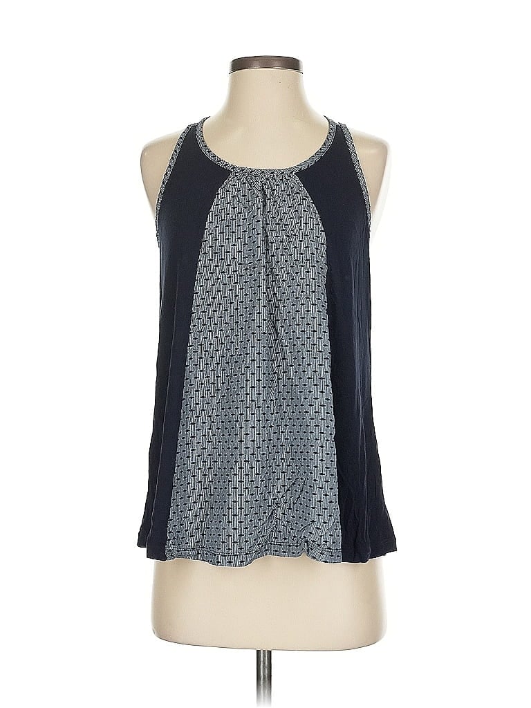 Pre-owned Cabi Tank Top Blue Halter Neckline Tops