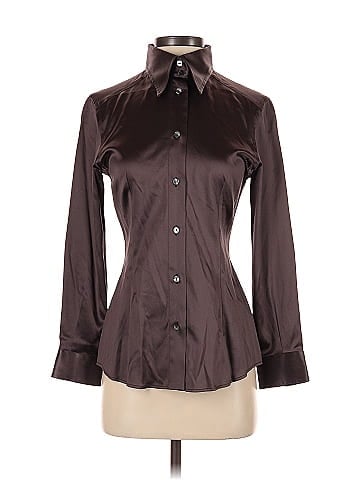 Dolce & Gabbana Long Sleeve Silk Top (view 1)