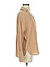 Back Label 100% Silk Tan 3/4 Sleeve Silk Top Size 00 - photo 4