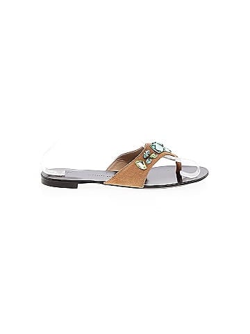 Giuseppe Zanotti Suede Rhinestone Sandals (view 1)