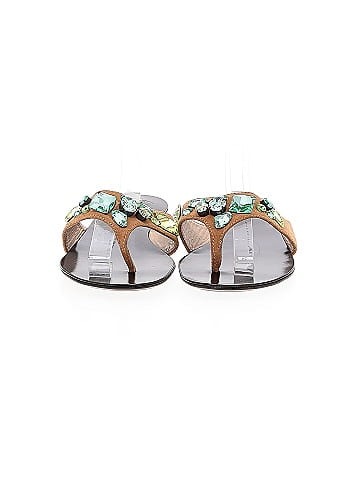 Giuseppe Zanotti Suede Rhinestone Sandals (view 2)