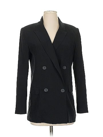 R | Label Silk Blazer (view 1)