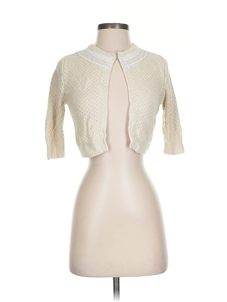 Hale Bob 100% Bamboo Ivory Cardigan Size XS - photo 1