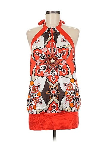 Bebe Sleeveless Silk Top (view 1)