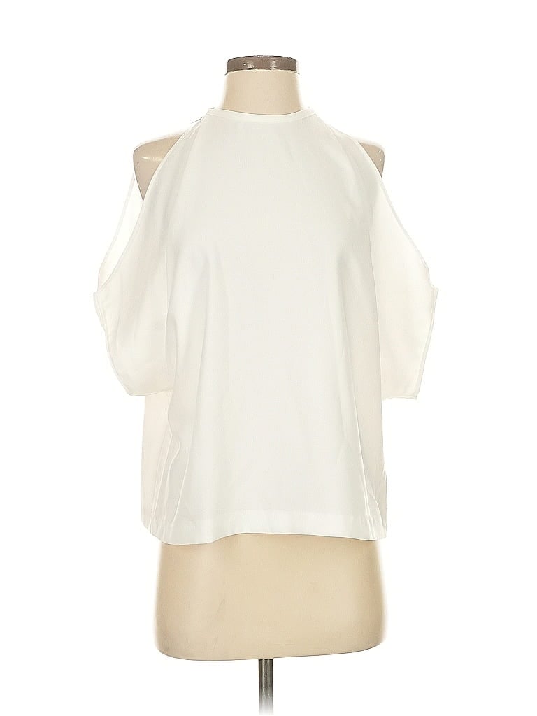 Pre-owned Zara Basic Sleeveless Blouse In White