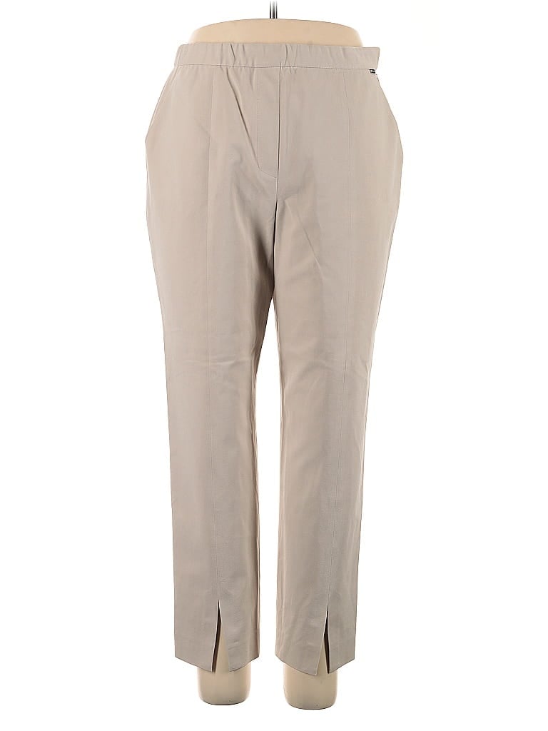 Pre-owned St John Casual Pants In Brown