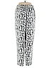 J.Crew Factory Store 100% Polyester Paisley Silver White Casual Pants Size 2 - photo 2