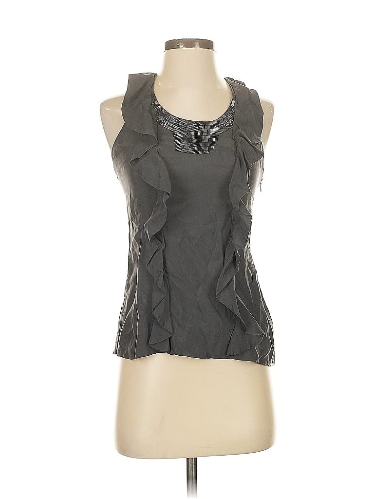Pre-owned Club Monaco Sleeveless Blouse In Gray