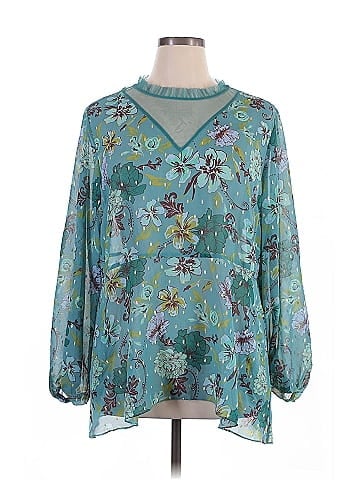 LOGO by Lori Goldstein 3/4 Sleeve Blouse (view 1)