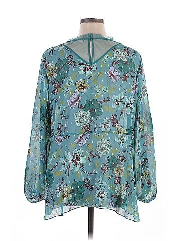 LOGO by Lori Goldstein 3/4 Sleeve Blouse (view 2)