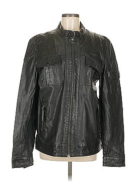 MICHAEL Michael Kors 100% Leather Black Leather Jacket Size M