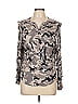 Chaser Camo Gray Long Sleeve Blouse Size L - photo 1