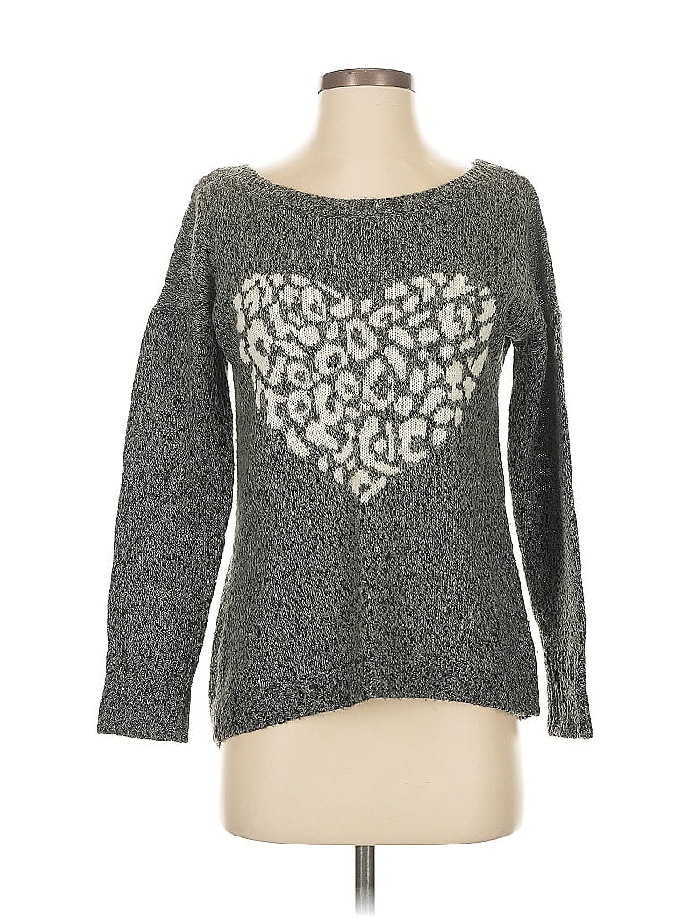 Pre-owned Express Pullover Sweater In Gray