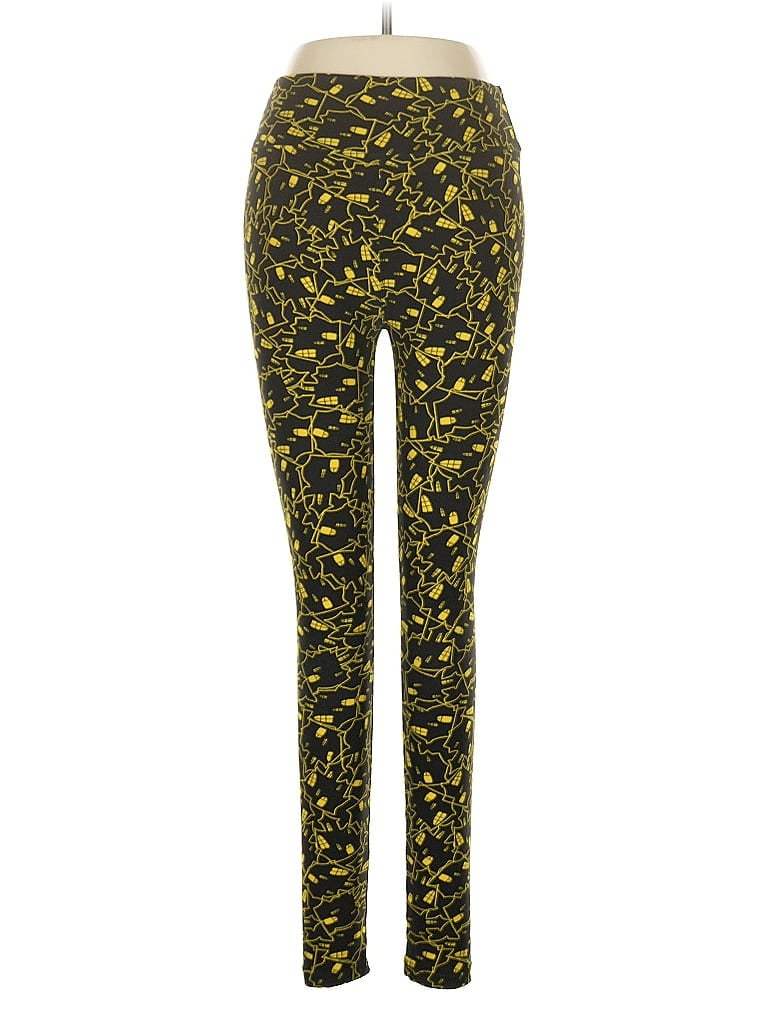 Pre-owned Lularoe Leggings In Yellow
