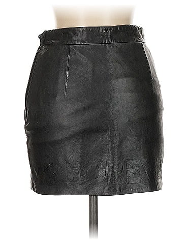 Moschino Cheap And Chic Vintage Leather Skirt (view 2)