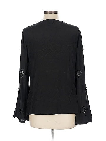 Alberto Makali Long Sleeve Silk Top (view 2)