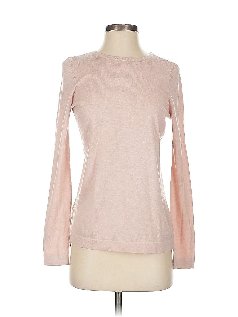 Pre-owned Ann Taylor Long Sleeve T-shirt In Pink