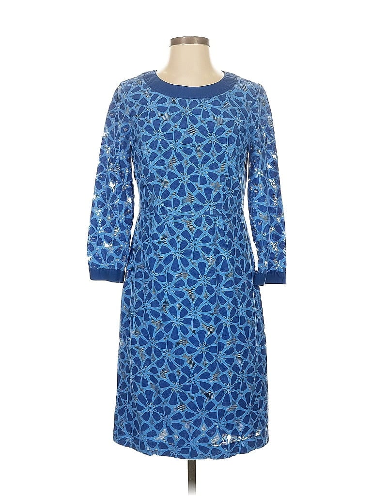 Pre-owned Lands' End Casual Dress In Blue