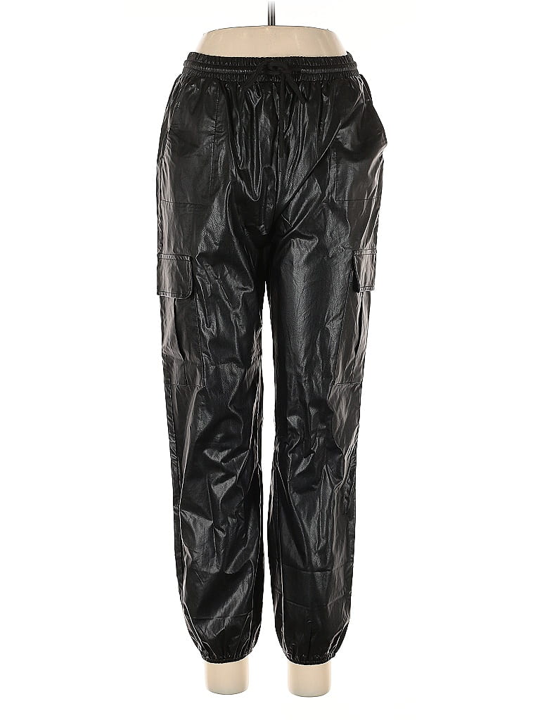 Towne Faux Leather Pants In Black