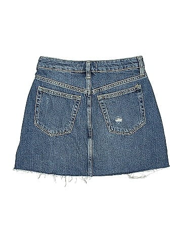 We the Free Denim Skirt (view 2)