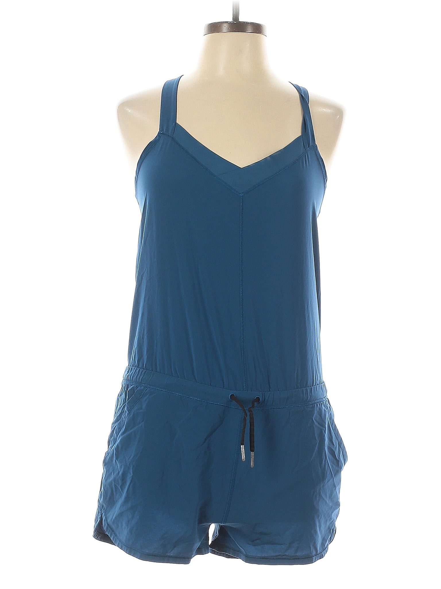 Lululemon Athletica Solid Blue Romper Size 12