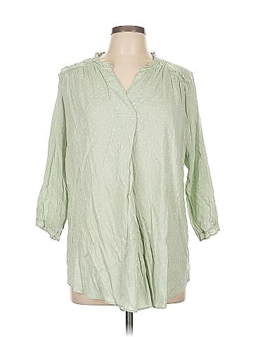 Easel 3/4 Sleeve Button-Down Shirt (view 1)