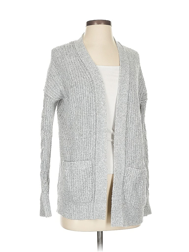 Pre-owned Abercrombie & Fitch Cardigan Sweater In Gray