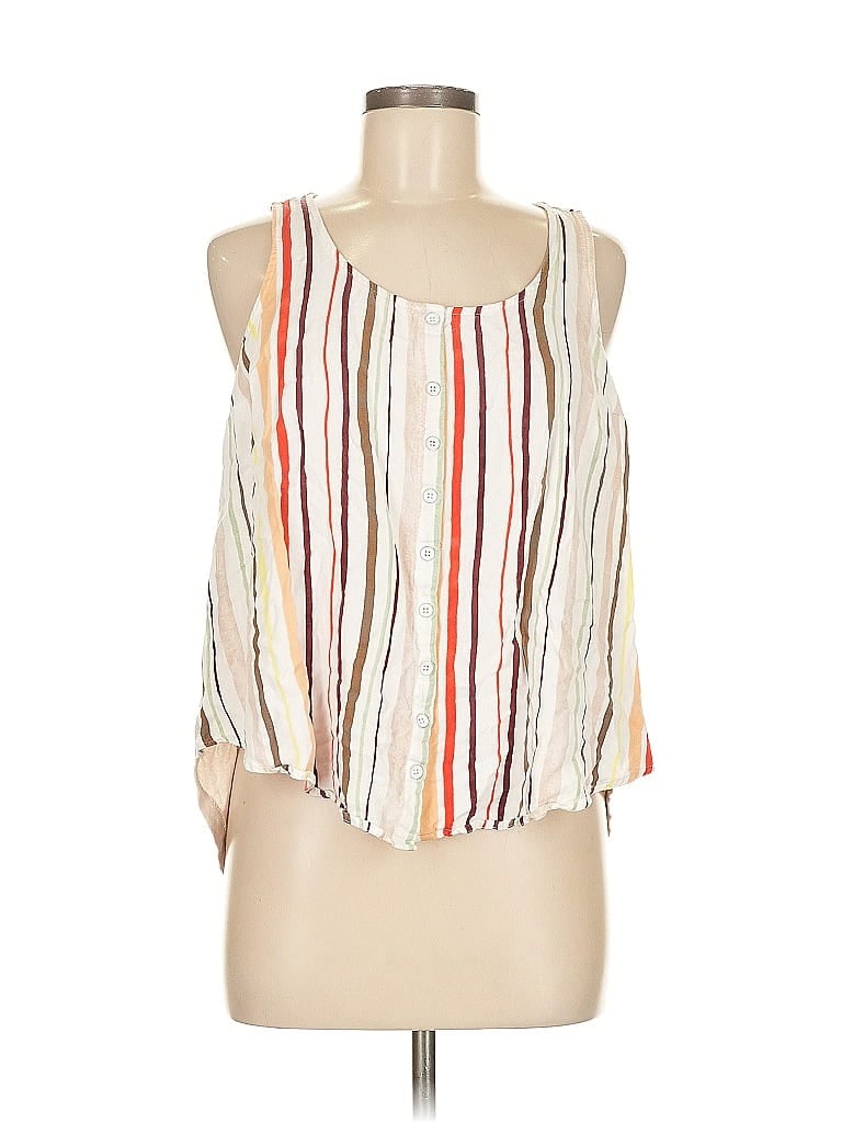 Pre-owned Torrid Sleeveless Blouse In White