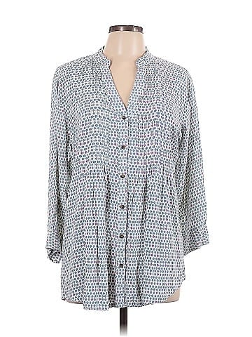 Rock Flower Paper 3/4 Sleeve Button-Down Shirt (view 1)