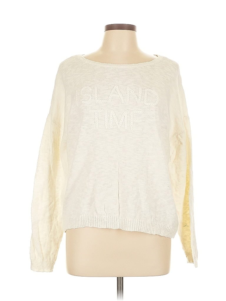 Click to view more detailed imagery on our partner's website Pre-owned Xix Palms X Tribal Long Sleeve T-shirt In White